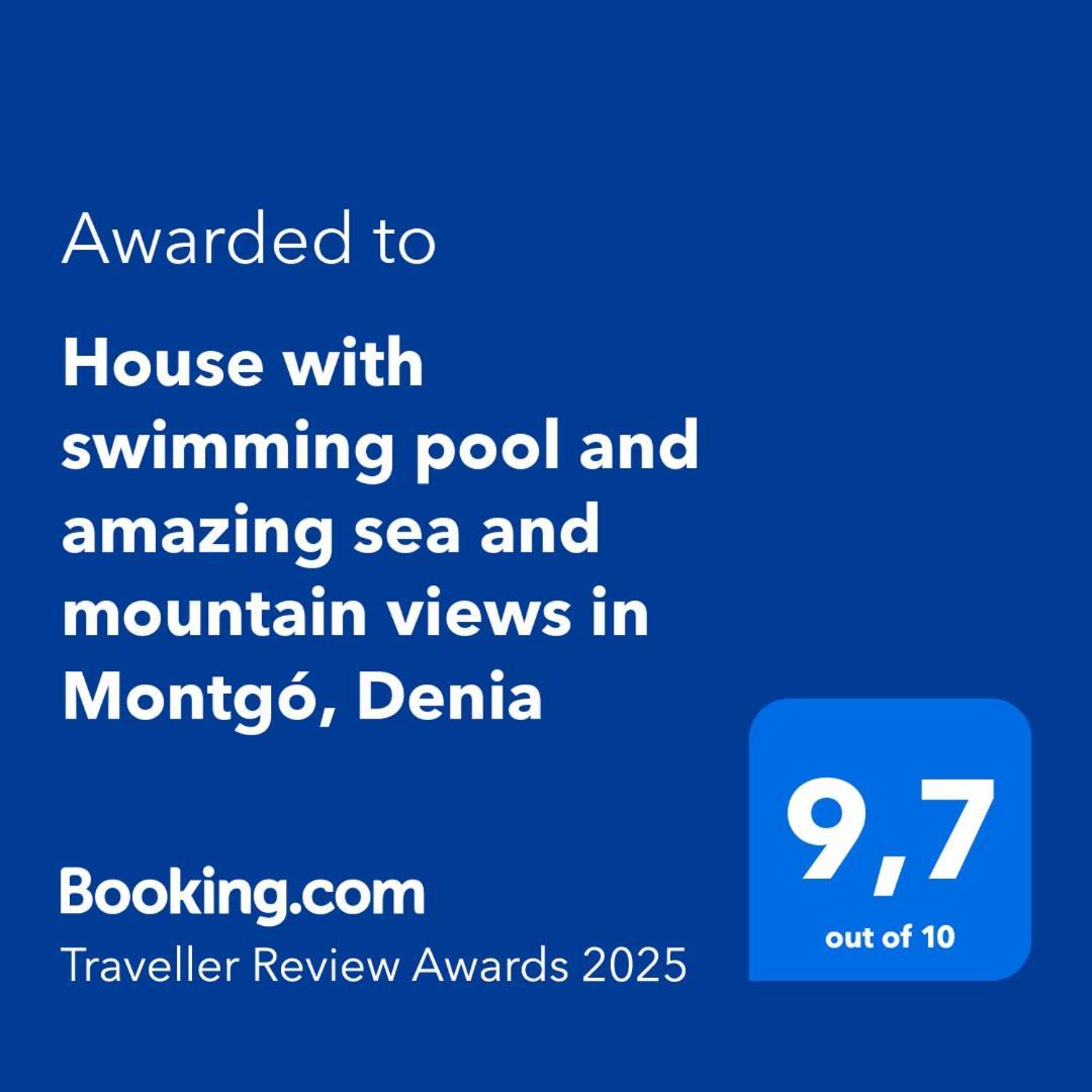 House With Swimming Pool And Amazing Sea And Mountain Views In Montgo, Holiday home